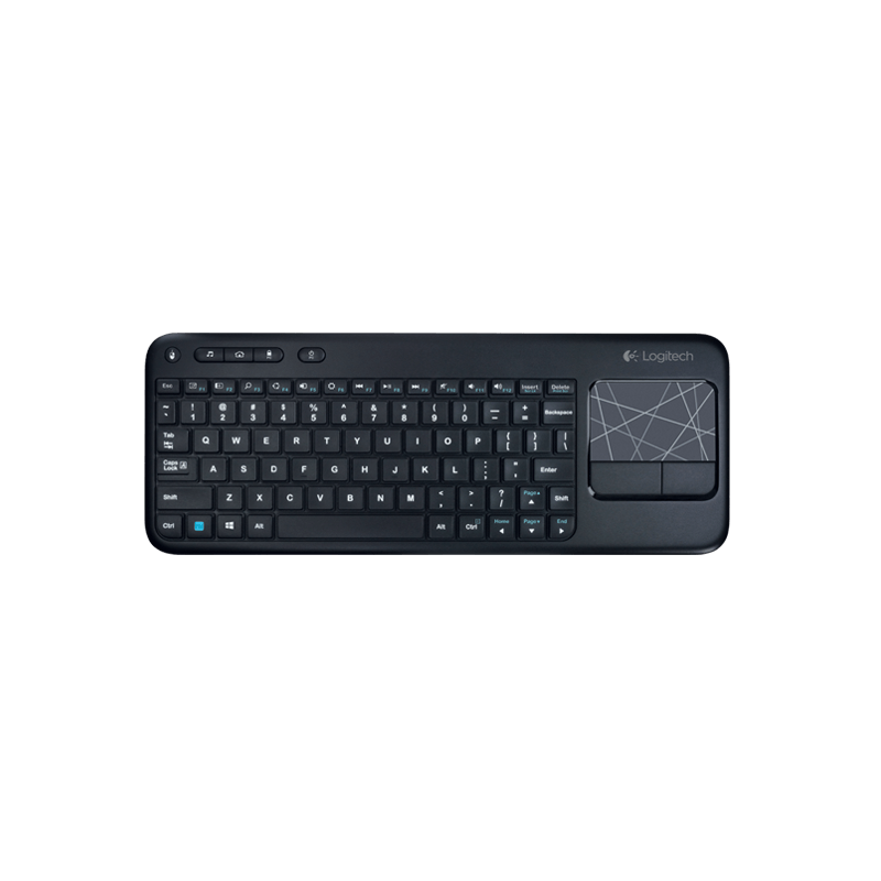 Logitech Teclado K400 Plus Wireless Touch Pad Negro (10) - Imagen 3