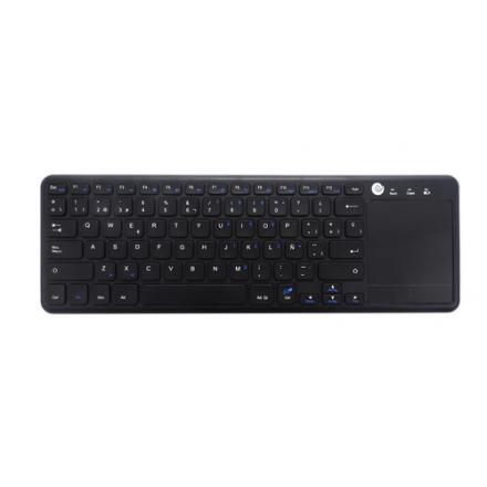 Coolbox Teclado Inalambrico Negro 2.4ghz Touchpad Multitactil - Imagen 1