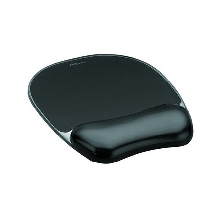 ALFOMBRILLA + REPOSAMUÑECAS FELLOWES GEL NEGRO - Imagen 1