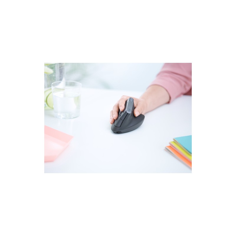 Logitech Raton Mx Vertical Advanced Rf Wireless + Bluetooth Optico 4000 Dpi  910-005448 - Imagen 3