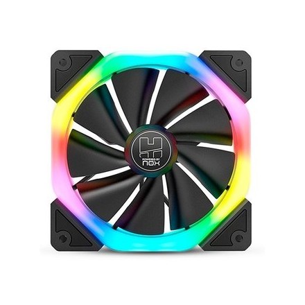 VENTILADOR 120X120 NOX HUMMER S-FAN ARGB RAINBOW - Imagen 1