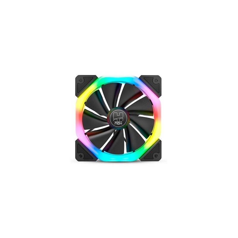VENTILADOR 120X120 NOX HUMMER S-FAN ARGB RAINBOW - Imagen 1