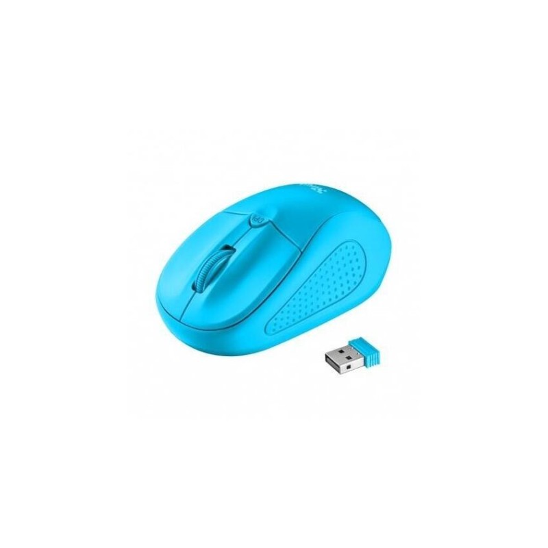 Trust Raton Wireless Primo Neon Blue,alcance 8m,1000/1600dpi Micro Receptor - Imagen 5