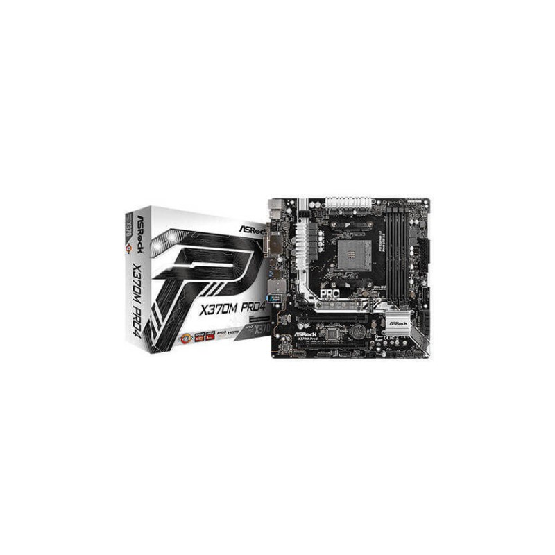 Pb Asrock Am4 X370m Pro4 Ddr4 3200 Output:hdmi, Dvi-d, D-sub 7 X Usb 3.1 Gen1 - Imagen 4
