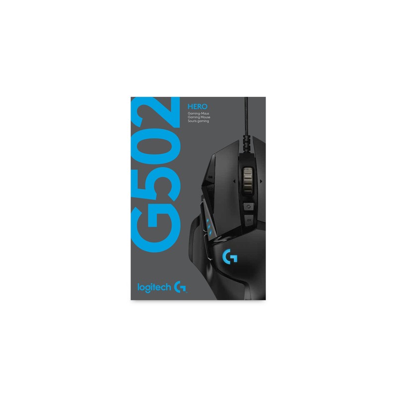 Logitech Raton Usb Optico G502 Hero Gaming 16000 Dpi  Negro - Imagen 5