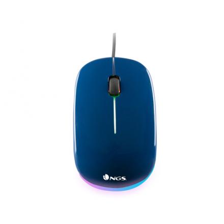 RATON OPTICO NGS  WIRED MOUSE ADDICT AZUL - Imagen 1