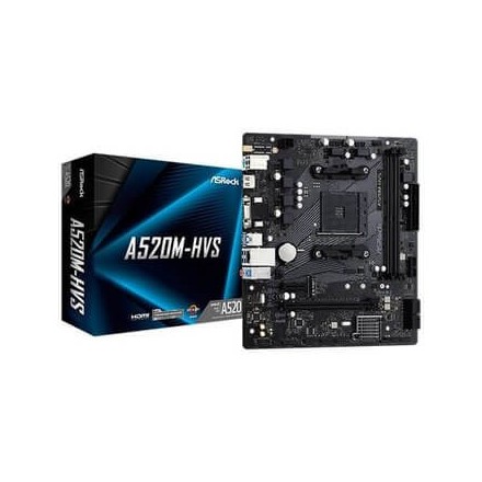 PLACA BASE ASROCK AM4 A520M-HVS - Imagen 1