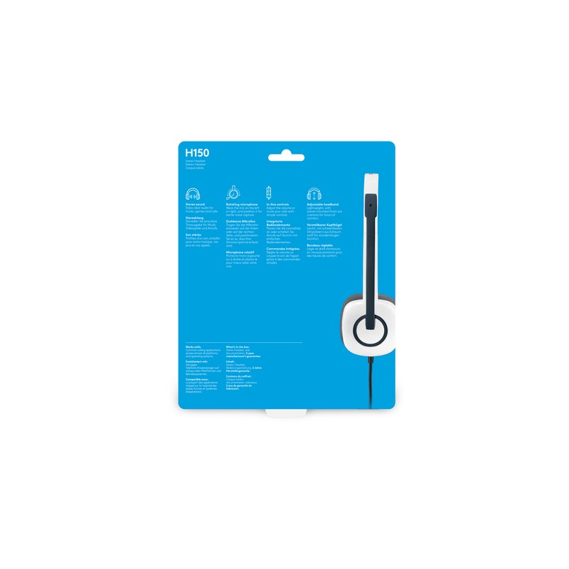 AURICULARESMICRO LOGITECH H150 COCONUT BLANCO - Imagen 5