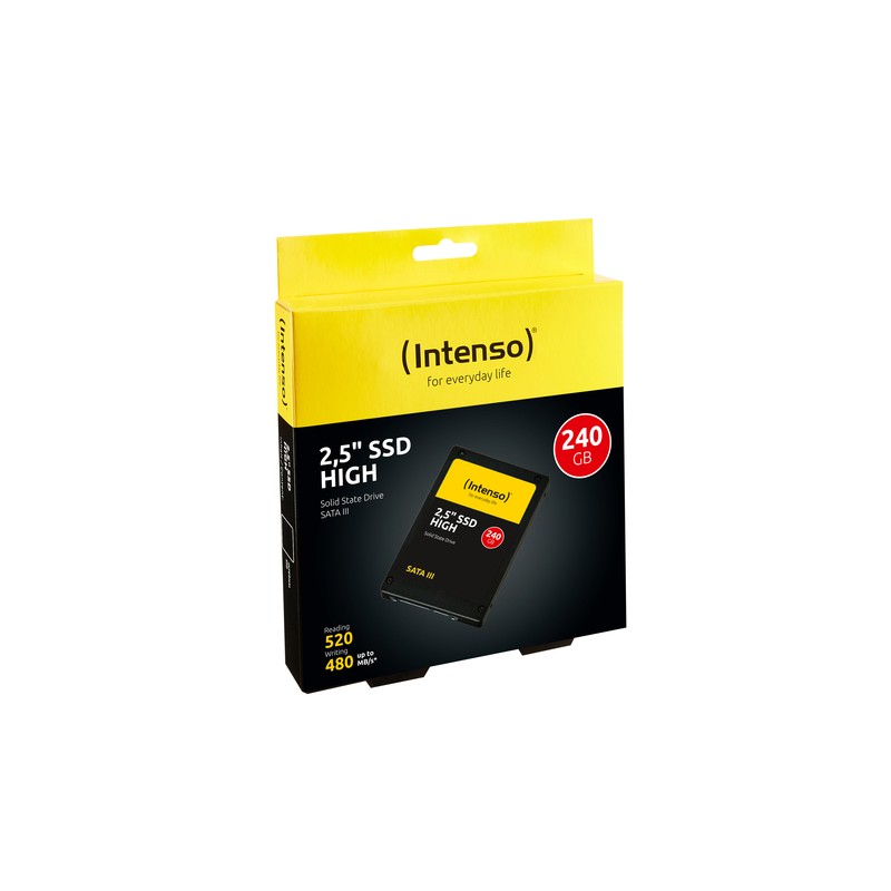 Ssd Intenso 240gb Sata3 High 2.5'', 520/500mbs, Shock Resistant, Low Power - Imagen 2