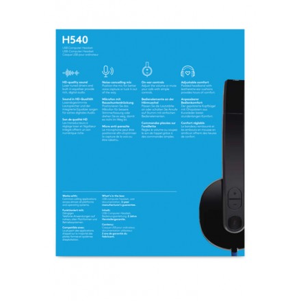 AURICULARESMICRO LOGITECH H540 NEGRO - Imagen 2
