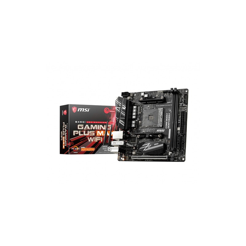 PLACA BASE MSI AM4 B450I GAMING PLUS MAX WIFI - Imagen 1