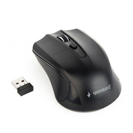 Gembird Raton Wireless 4 Tasten Inkl.nano Usb Schwarz - Imagen 1