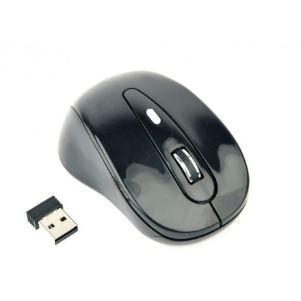 RatÓn Óptico InalÁmbrico Gembird Musw-6b-01, 1600 Dpi, Nano Usb, Negro - Imagen 1