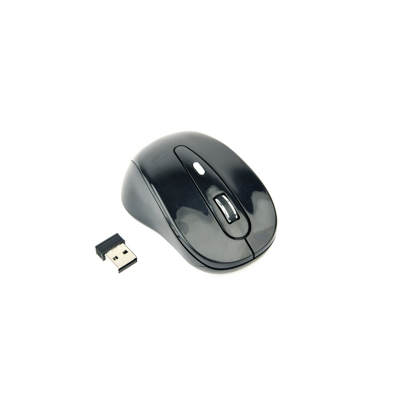 RatÓn Óptico InalÁmbrico Gembird Musw-6b-01, 1600 Dpi, Nano Usb, Negro - Imagen 1