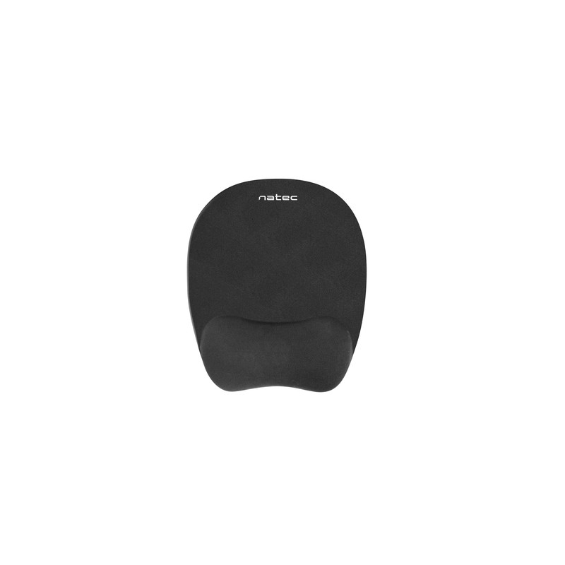 Natec Alfombrilla Ergonomic Relleno De Espuma De Memoria Chipmunk, Negro - Imagen 1