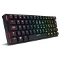 TECLADO MECANICO WIRELESS KROM KLUSTER RGB TKL/OUTEMU ROJO - Imagen 4