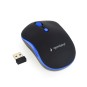 Gembird Raton Optico Inalambrico Negro / Azul  Musw-4b-03-b, 1600 Dpi, Nano Usb, Black-blue - Imagen 1