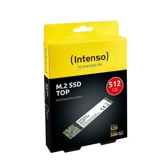 Ssd Intenso M.2 512gb Sata3 , 520/420mbs, Shock Resistant, Low Power - Imagen 2