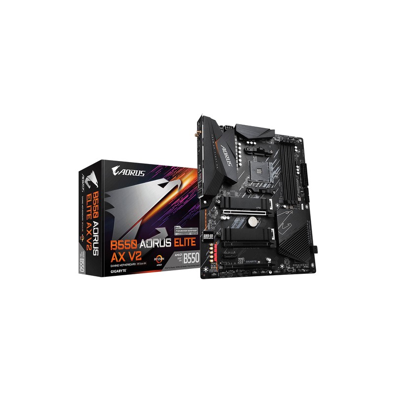 PB GIGABYTE AM4 B550 AORUS ELITE AX V2 ATX/4XDDR4/4XSATA6/1 - Imagen 1