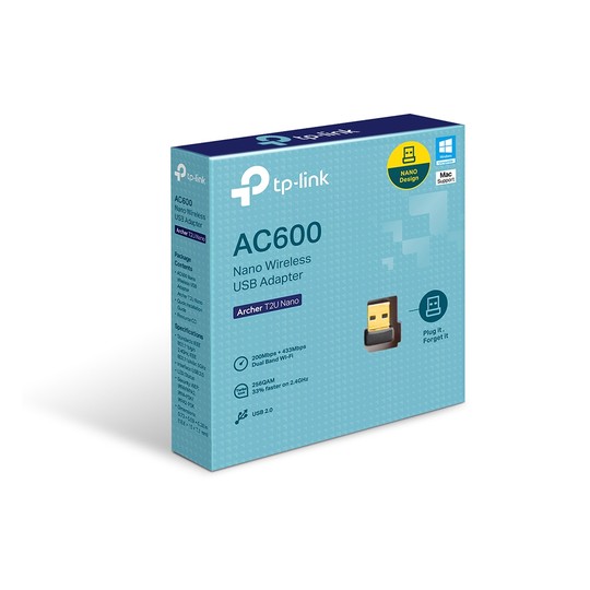 WIRELESS LAN USB TP-LINK AC600 ARCHER T2U NANO - Imagen 5