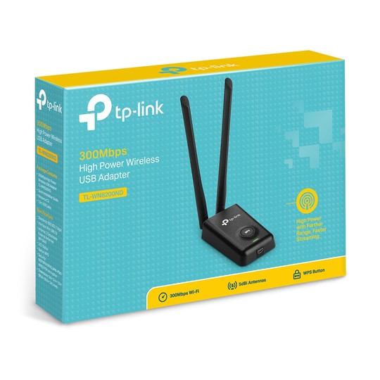 Tp Link Usb Tl-wn8200nd Wifi 300mw Alta Ganancia 2 Ant.2t2r - Imagen 2
