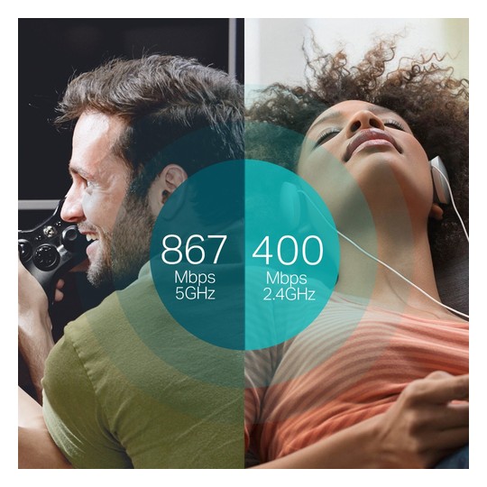 Tp Link Usb Wifi 3.0 Archer T4u 2.4ghz 300mbps Dualband - Imagen 3