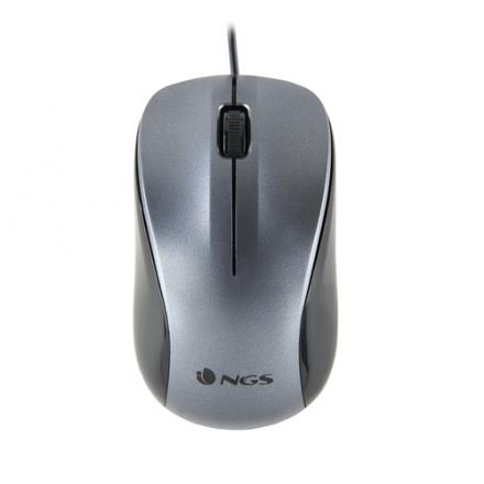 RATON OPTICO NGS WIRED CREW GRIS - Imagen 1