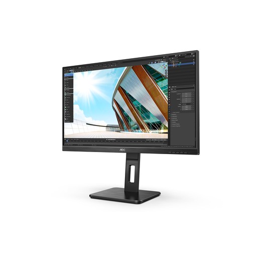 Monitor Aoc 27" 27p2q Usb Vga Dvi Hdmi 1920 X 1080 Pixeles Full Hd Negro - Imagen 2