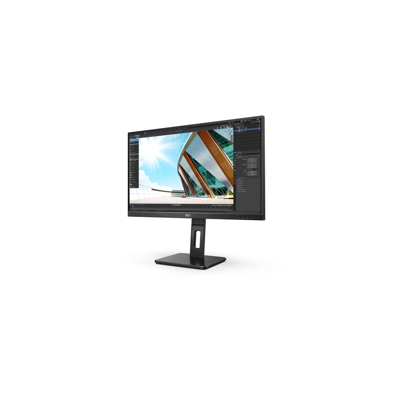 Monitor Aoc 27" 27p2q Usb Vga Dvi Hdmi 1920 X 1080 Pixeles Full Hd Negro - Imagen 2