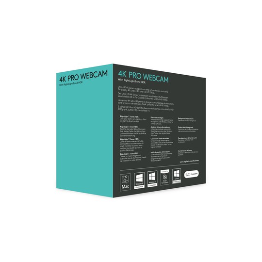 WEBCAM ULTRA HD LOGITECH BRIO PRO USB NEGRA - Imagen 2