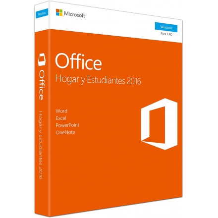 Microsoft - Office Hogar y Estudiantes 2016 - 1 licencia para PC