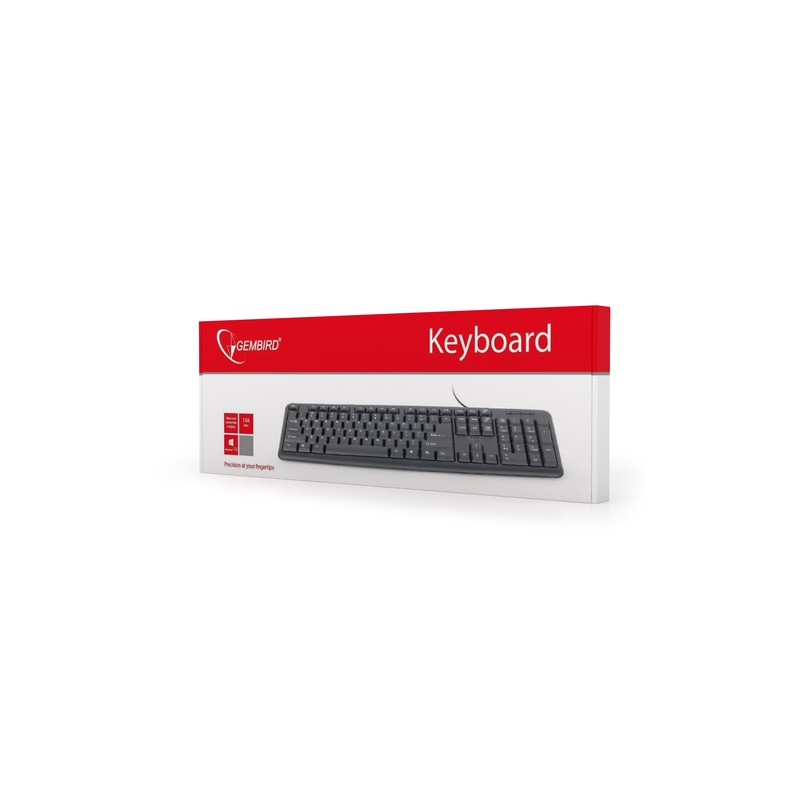 Gembird teclado Usb Negro Kb-u-103-es - Imagen 4