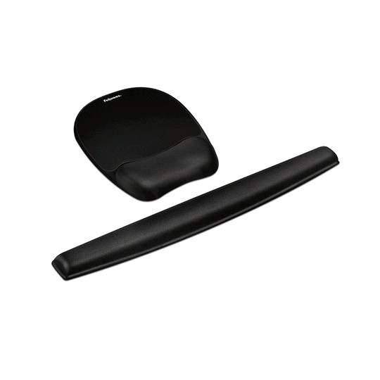 ALFOMBRILLA+REPOSAMUÑECAS FELLOWES MEM.FOAM NEGRO - Imagen 2