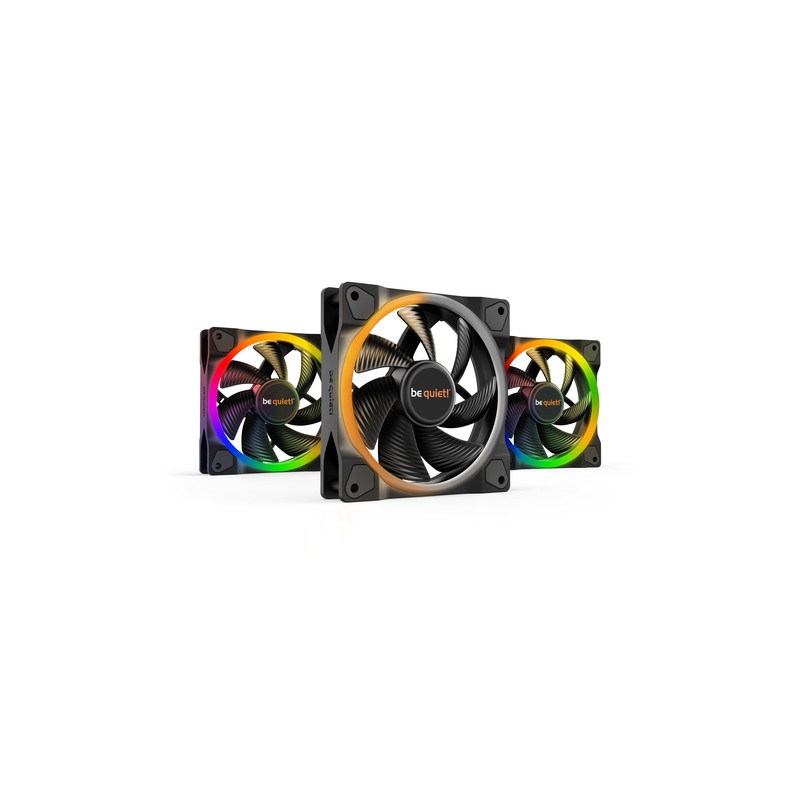 VENTILADOR 120X120 BEQUIET LIGHT WINGS PACK 3UD - Imagen 1