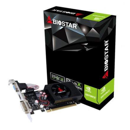 Vga Biostar Geforce Gt730 Lp 2gb Ddr3 700 Mhz Pci 2.0 Hdmi Dvi Vga Compatible Perfil Bajo - Imagen 1