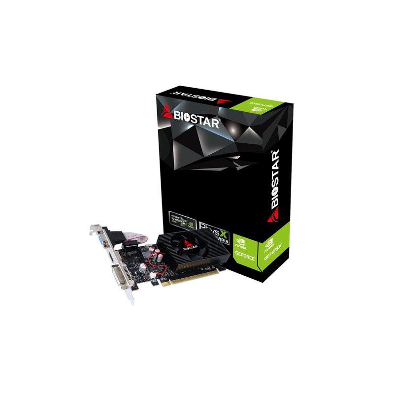 Vga Biostar Geforce Gt730 Lp 2gb Ddr3 700 Mhz Pci 2.0 Hdmi Dvi Vga Compatible Perfil Bajo - Imagen 1