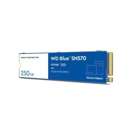 Ssd Western Digital M.2 250gb Blue Nvme Pcie Gen3 8 Gb/s, (r:3300, W:1200mb/s) Wds250g3b0c - Imagen 1