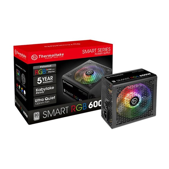 FUENTE DE ALIMENTACION ATX 600W THERMALTAKE SMART RGB NEGRO - Imagen 2