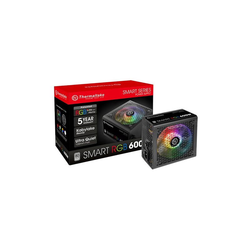 FUENTE DE ALIMENTACION ATX 600W THERMALTAKE SMART RGB NEGRO - Imagen 2