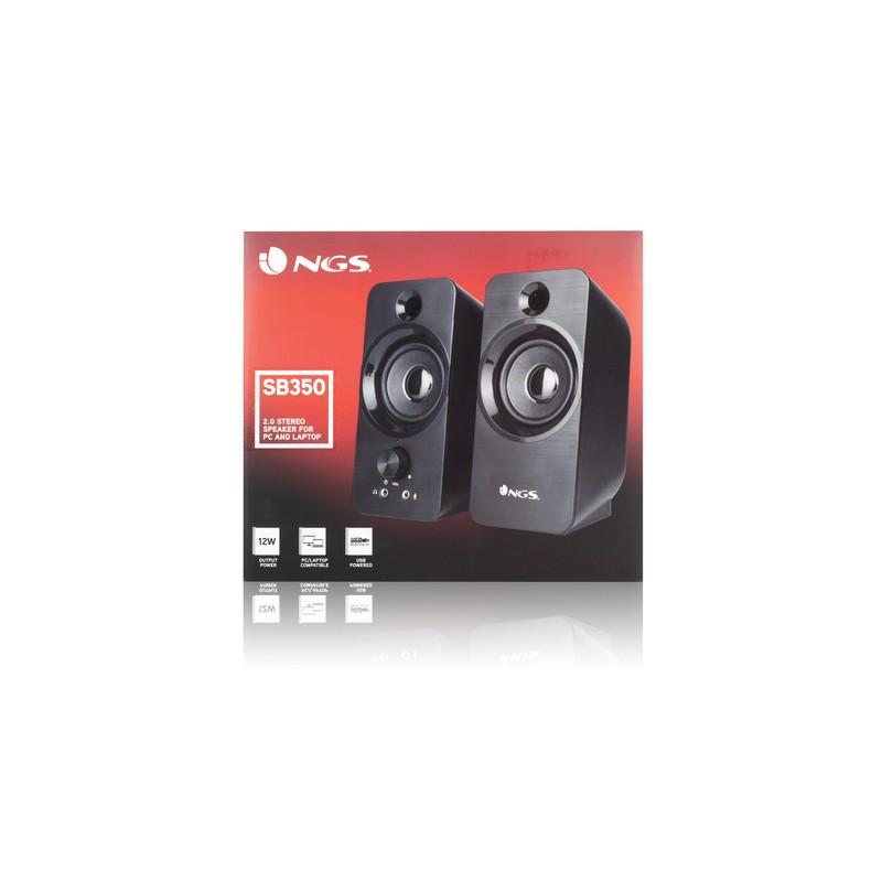 ALTAVOZ NGS MULTIMEDIA SPEAKER 2.0 SB350 - Imagen 4