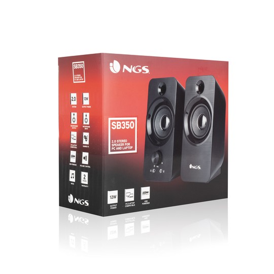 ALTAVOZ NGS MULTIMEDIA SPEAKER 2.0 SB350 - Imagen 5