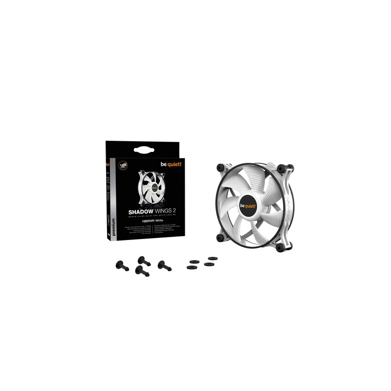 VENTILADOR 120X120 BE QUIET SHADOW WINGS 2 WHITE - Imagen 5