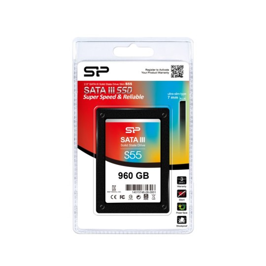 Silicon Power Slim S55 960GB 2.5" SATA3 - Disco Duro SSD - Discos SSD