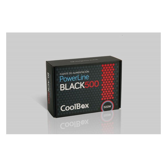 CoolBox PowerLine Black 500W - Fuente/PSU