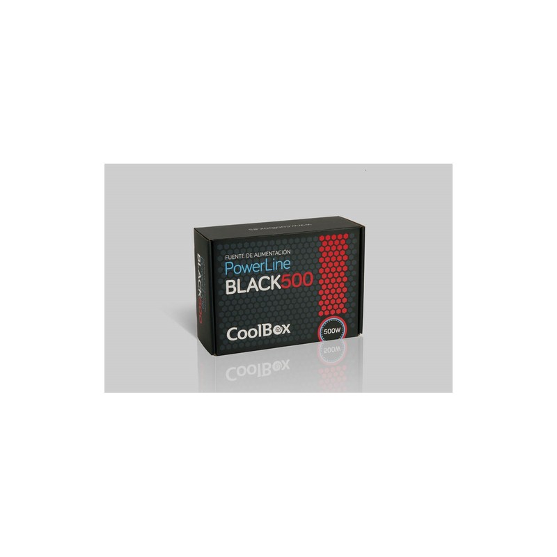 CoolBox PowerLine Black 500W - Fuente/PSU