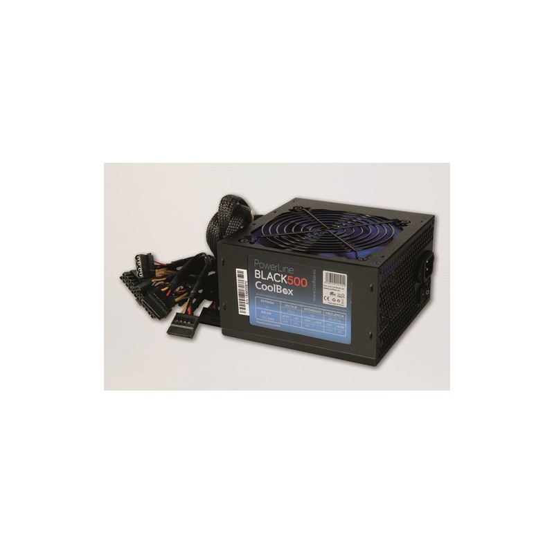 CoolBox PowerLine Black 500W - Fuente/PSU