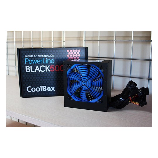 CoolBox PowerLine Black 500W - Fuente/PSU