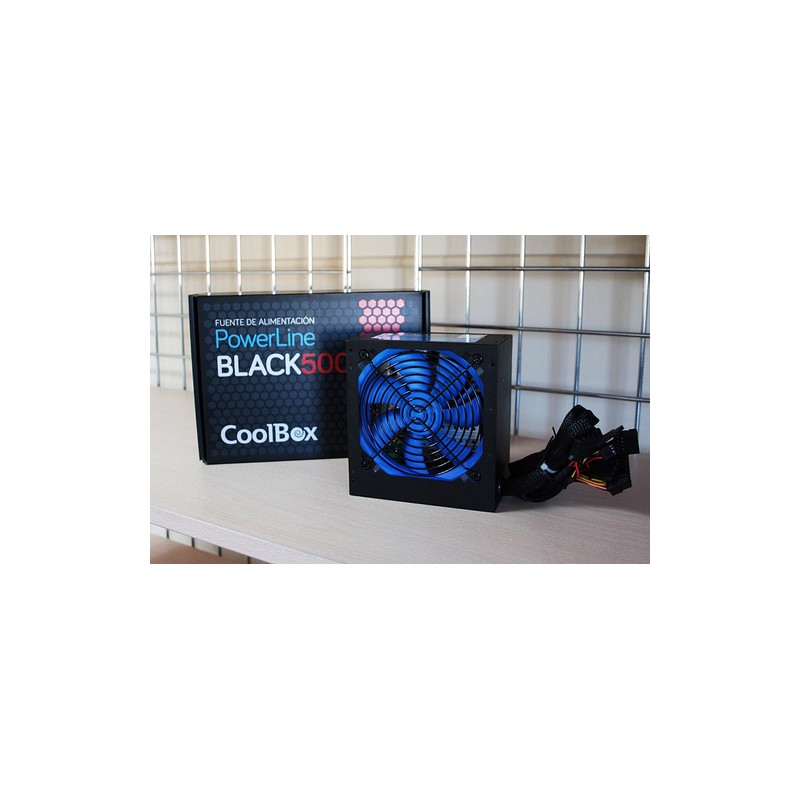 CoolBox PowerLine Black 500W - Fuente/PSU