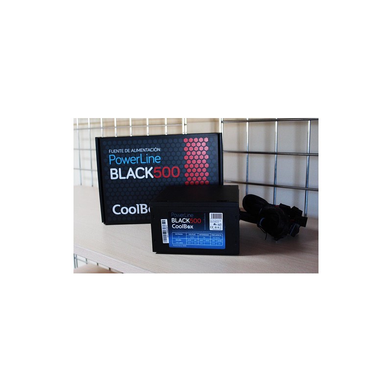 CoolBox PowerLine Black 500W - Fuente/PSU