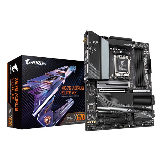 PLACA BASE GIGABYTE AM5 X670 AORUS ELITE AX